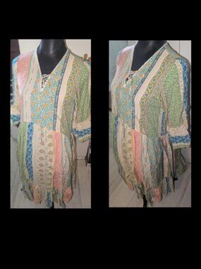 Sweet Salt Hippie Boho Midi Dress Womens Size M